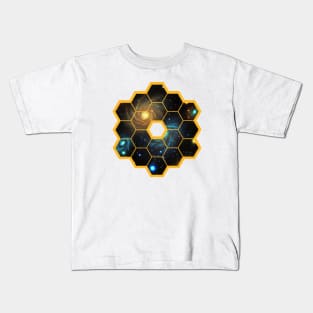 James Webb Telescope - Peep Into Galaxies and Deep Space - NASA JWST Artistic Kids T-Shirt